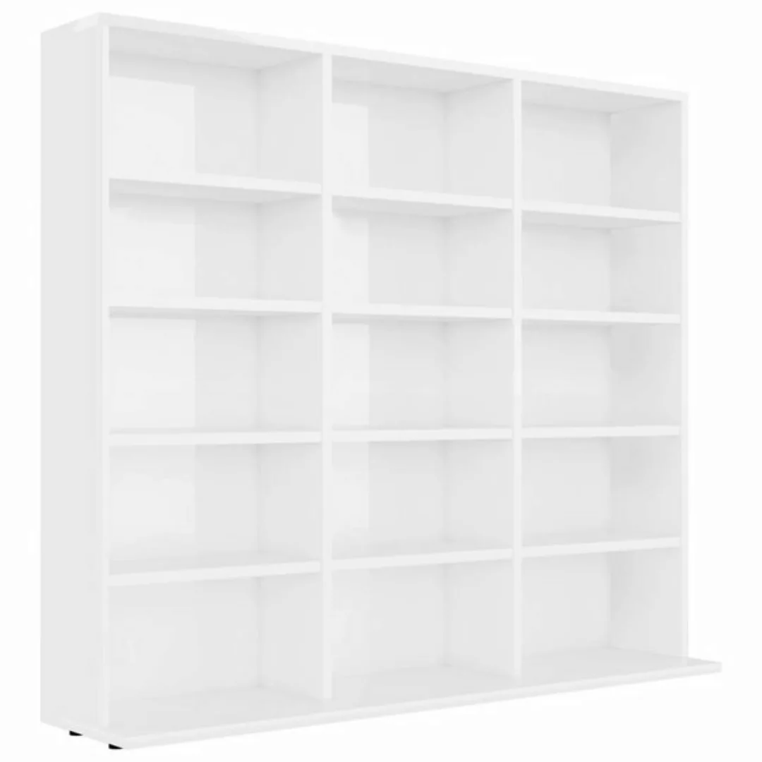 vidaXL Aktenschrank vidaXL CD-Regal Weiß 102x23x89,5 cm Holzwerkstoff günstig online kaufen