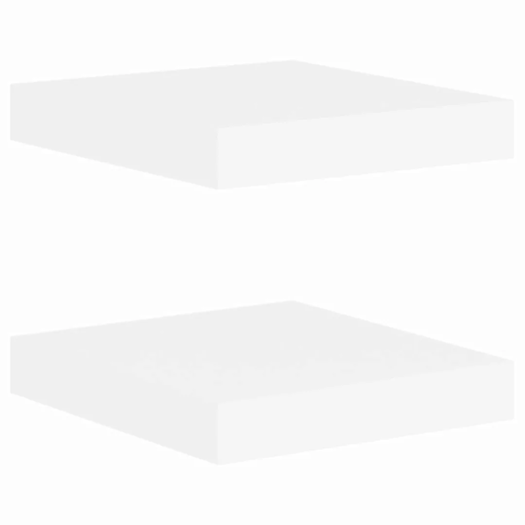 Schweberegale 2 Stk. Eichenoptik Und Weiß 23x23,5x3,8 Cm Mdf günstig online kaufen