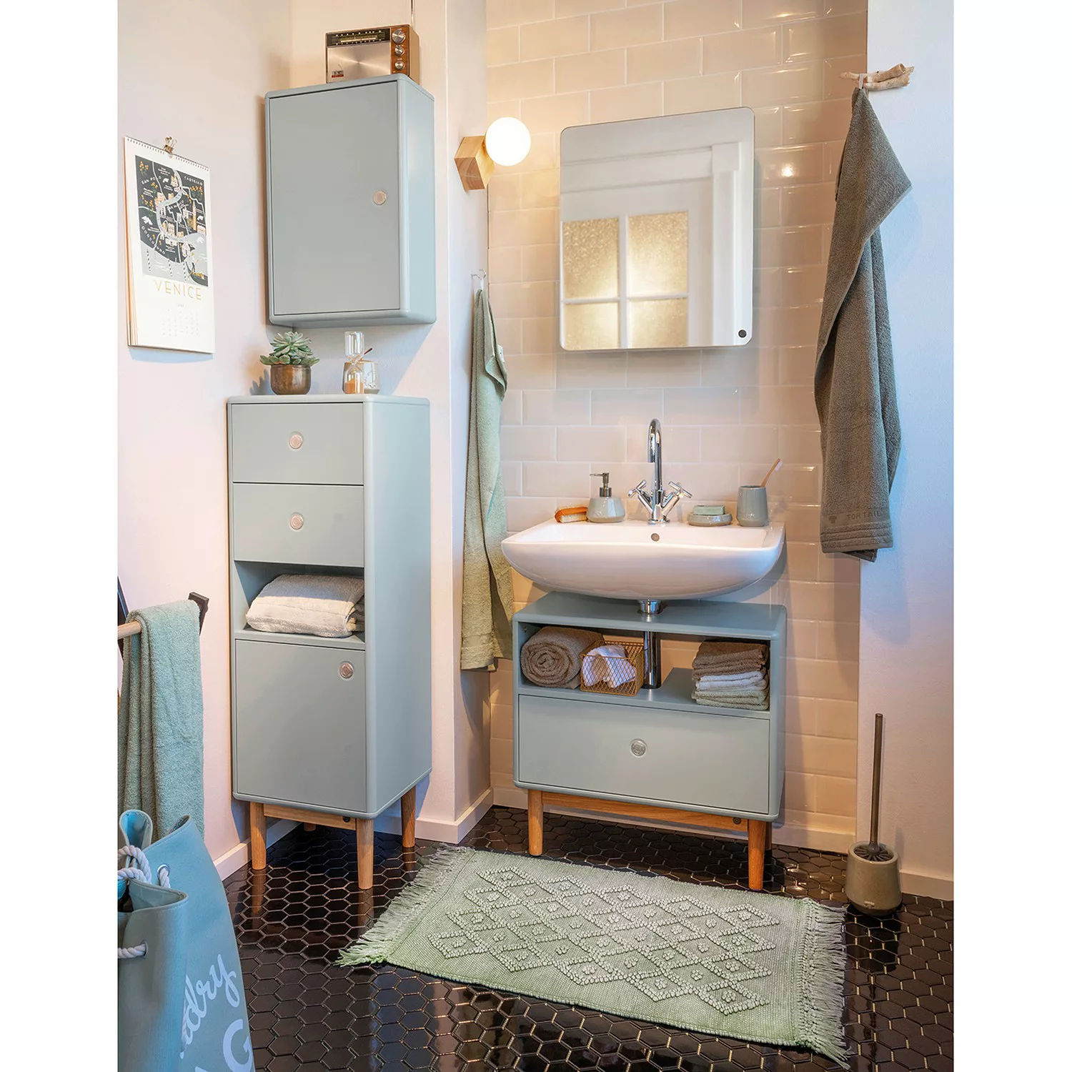 TOM TAILOR HOME Badematte »Vintage Wash«, Höhe 6 mm, fußbodenheizungsgeeign günstig online kaufen