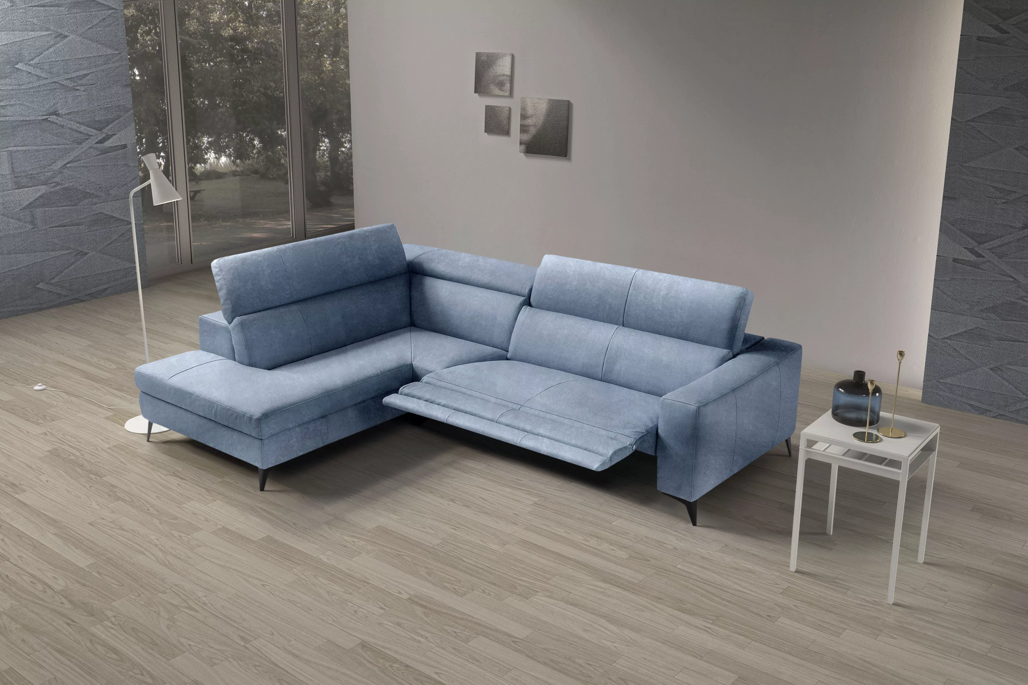 Egoitaliano Ecksofa "Edith, Designsofa mit hohem Sitzkomfort, L-Form", inkl günstig online kaufen