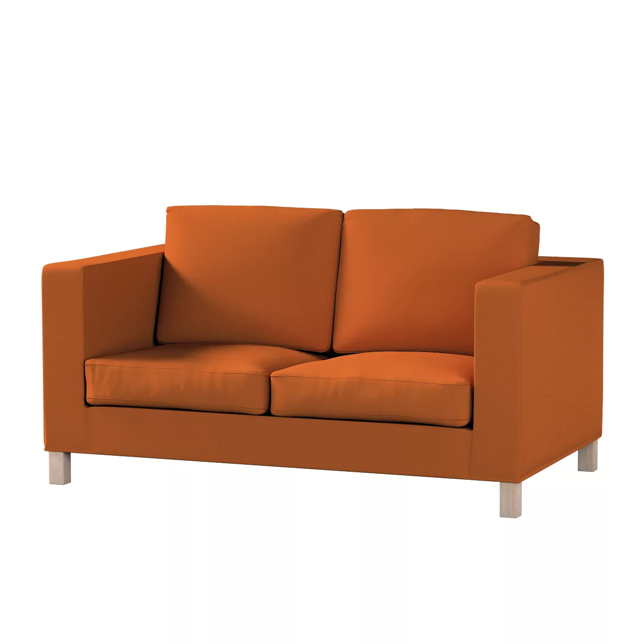 Bezug für Karlanda 2-Sitzer Sofa nicht ausklappbar, kurz, Karamell, 60cm x günstig online kaufen