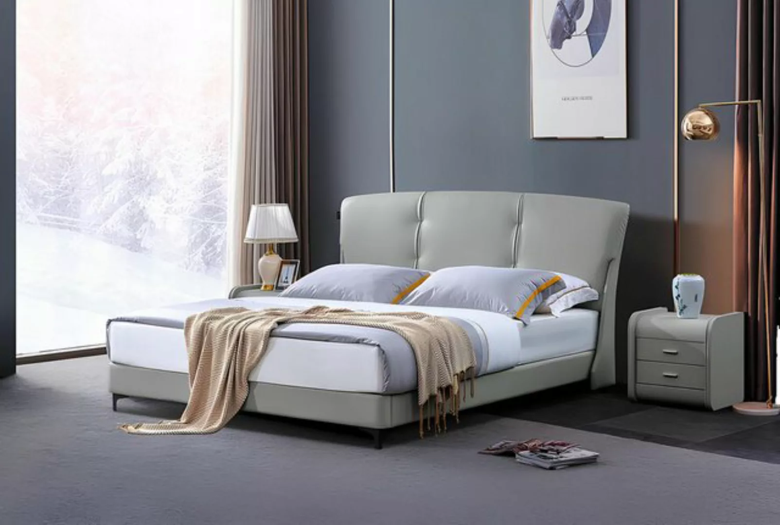 Xlmoebel Bett Hochwertiges Schlafzimmerbett Klassisches Bettdesign Möbel Mo günstig online kaufen