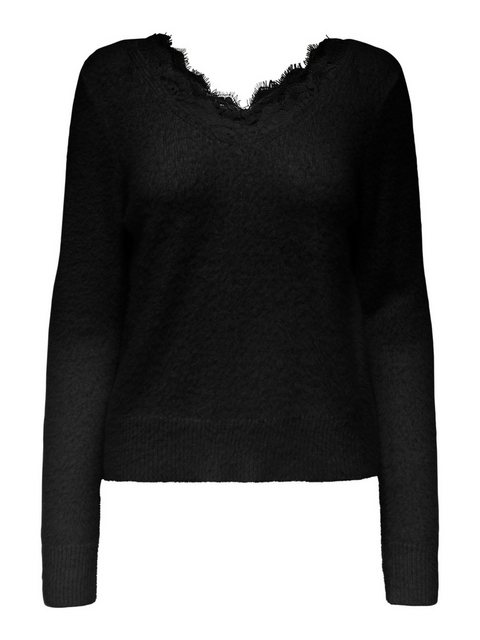 ONLY Strickpullover ONLPIUMO LS LACE V-NECK CS KNT günstig online kaufen