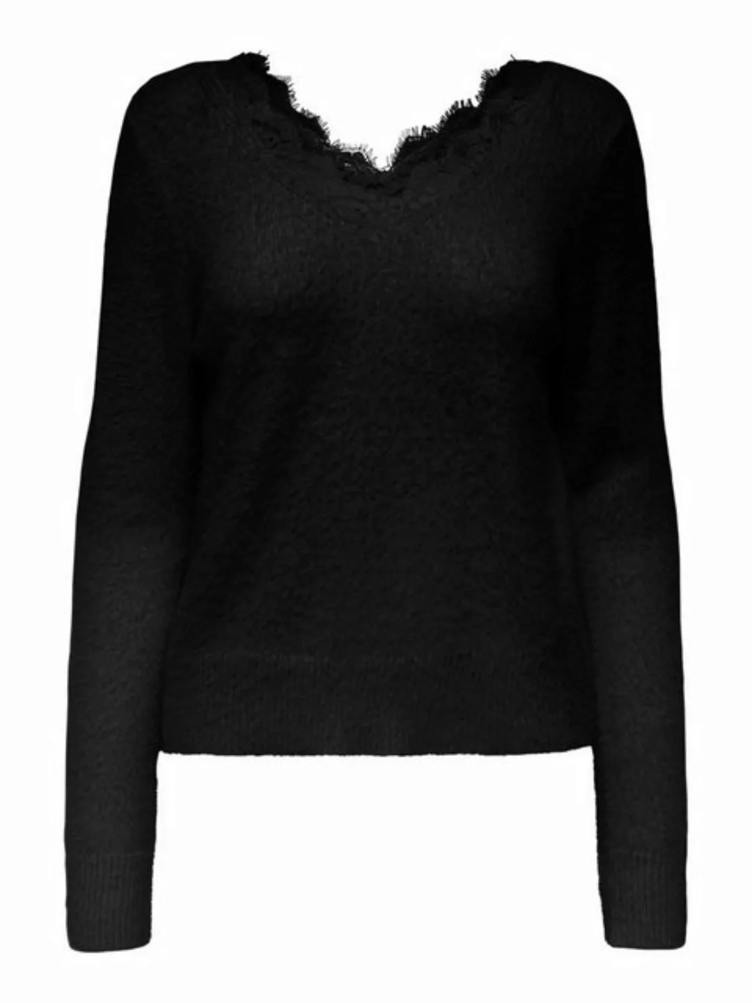 ONLY Strickpullover ONLPIUMO LS LACE V-NECK CS KNT günstig online kaufen