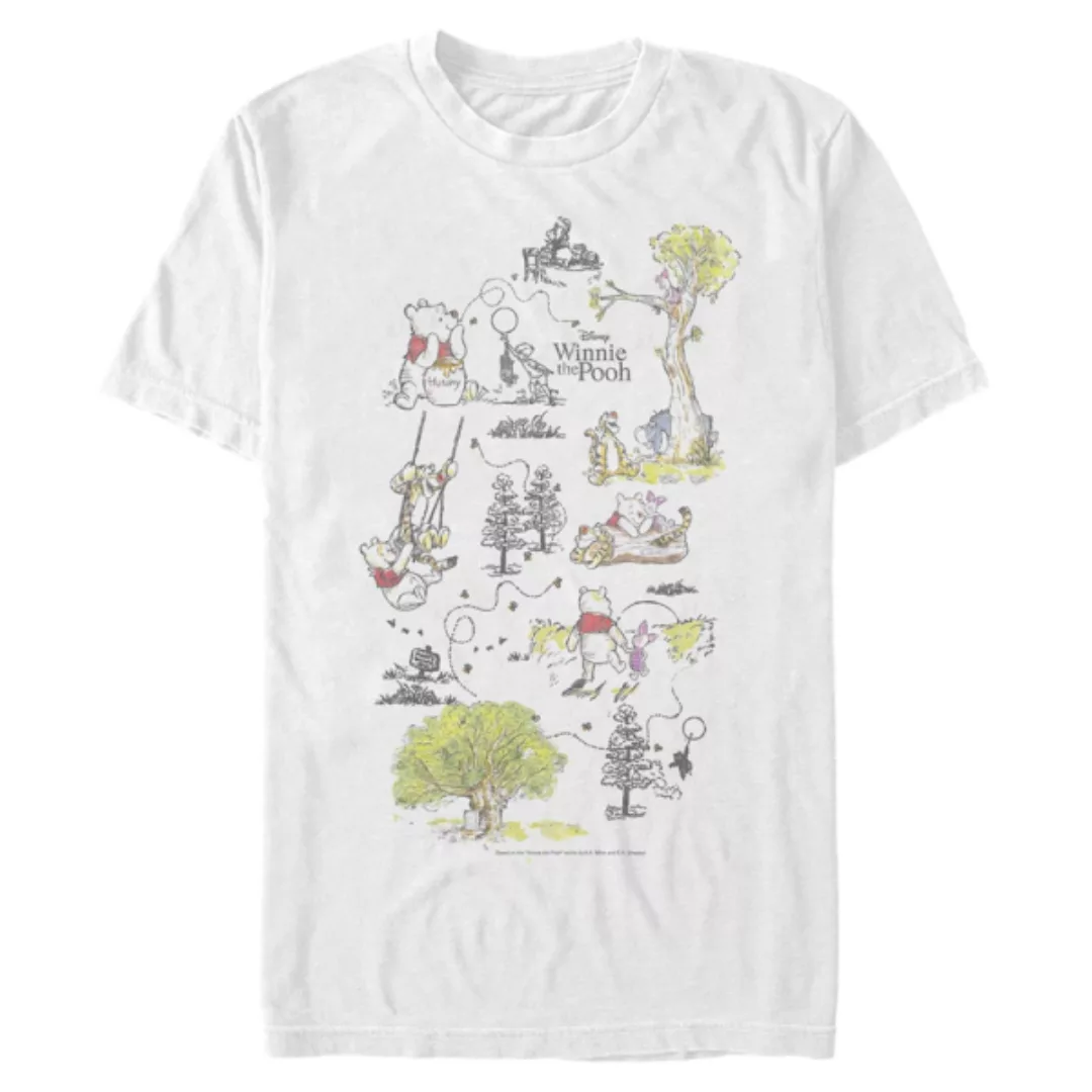 Disney Classics - Winnie Puuh - Gruppe Winnie Map - Vatertag - Männer T-Shi günstig online kaufen