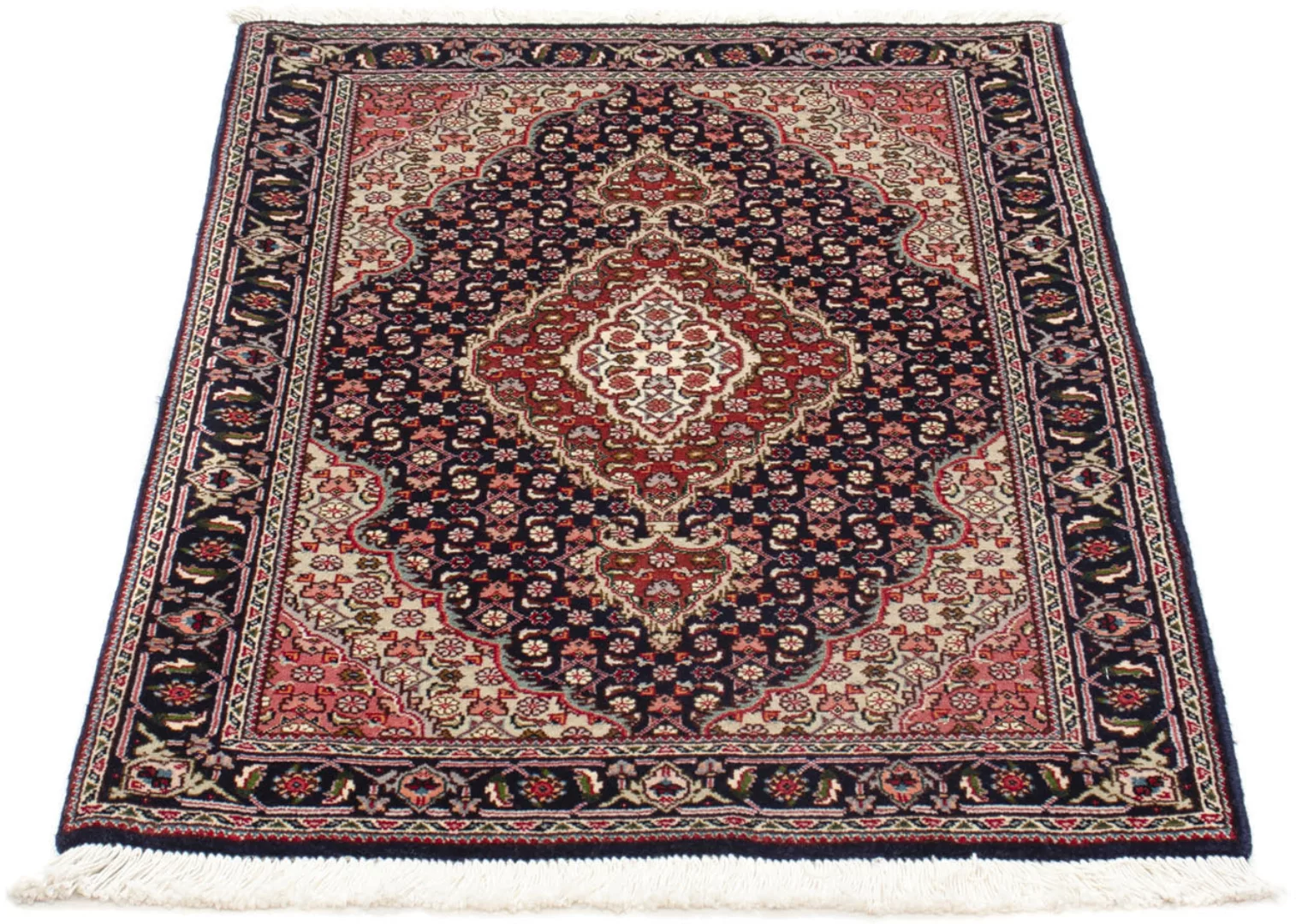 morgenland Wollteppich »Täbriz - 40 Raj Medaillon Blu scuro 251 x 249 cm«, günstig online kaufen