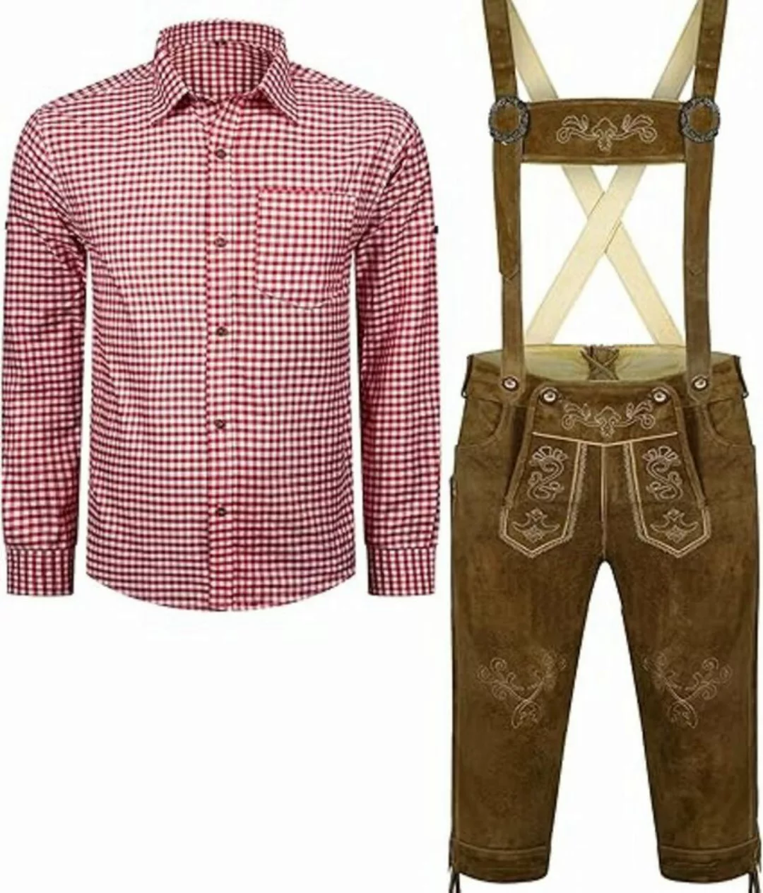 ALL THE GOOD Trachtenlederhose Herren Trachtenset Bayerische Oktoberfest (H günstig online kaufen