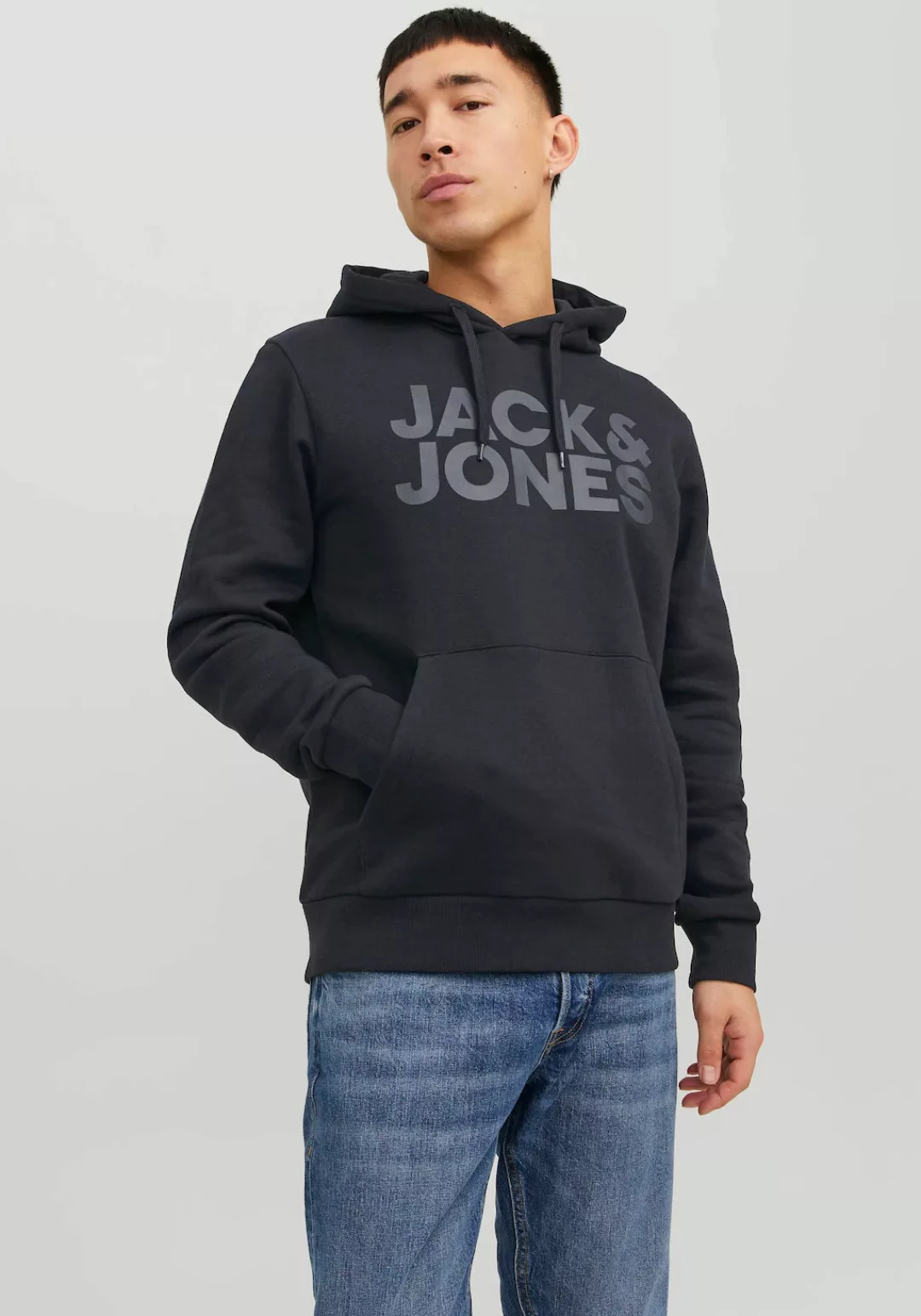 Jack & Jones Kapuzensweatshirt JJECORP LOGO SWEAT HOOD NOOS mit Logo Print günstig online kaufen