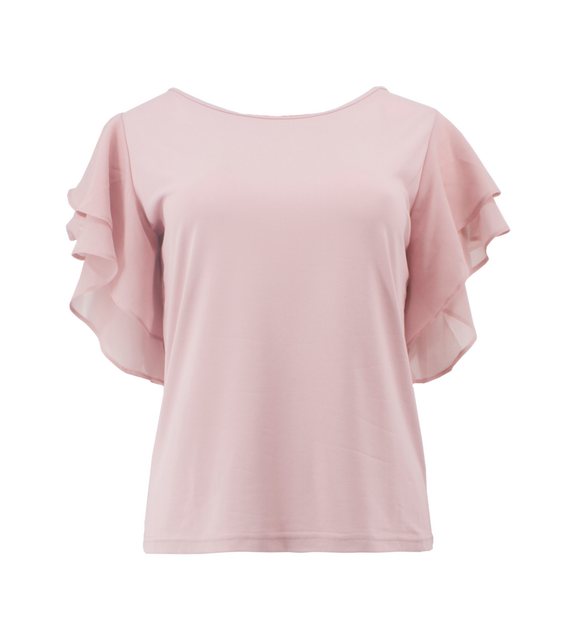 Passioni T-Shirt in rosa mit Flügelärmeln günstig online kaufen