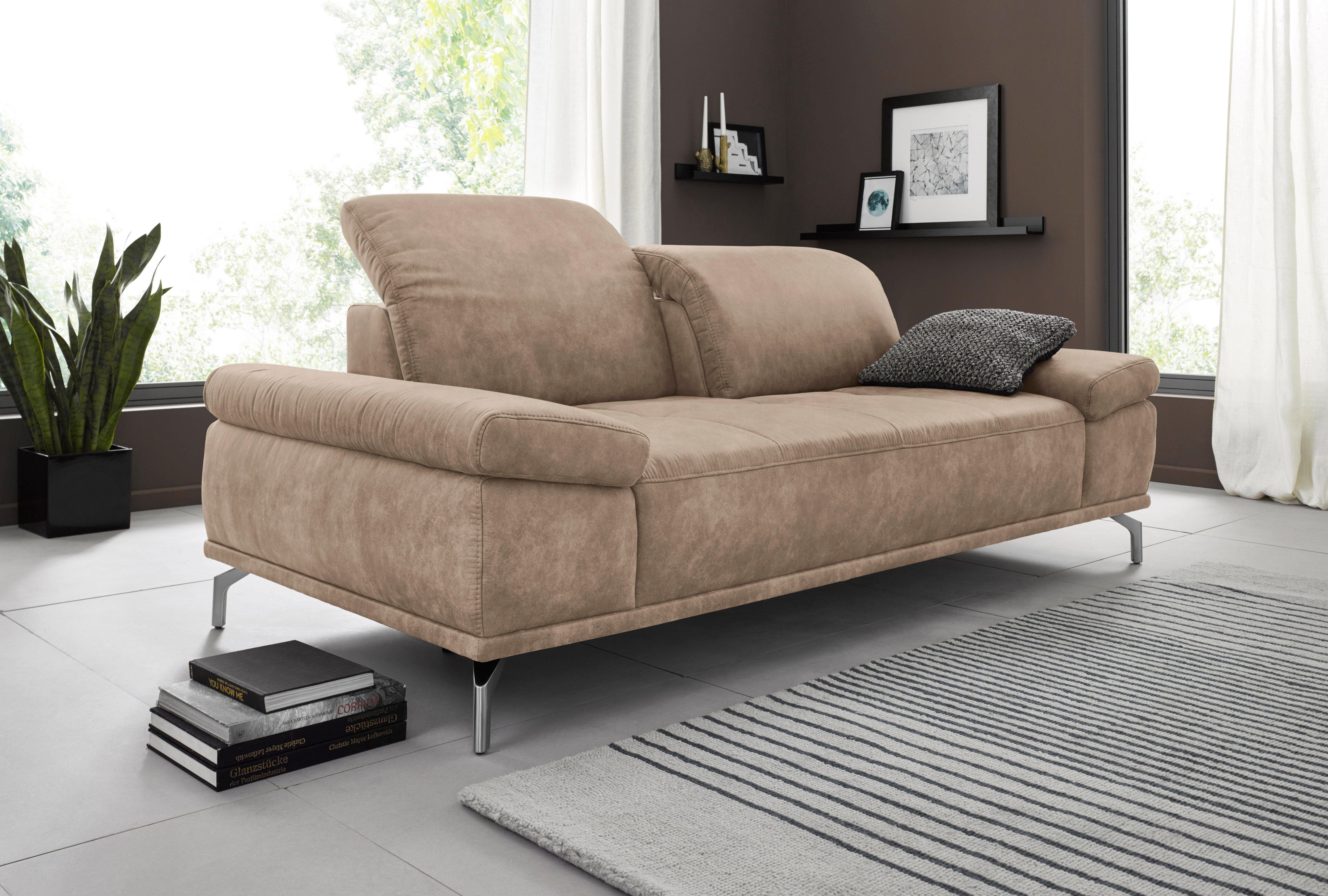 Places of Style 3-Sitzer "Caluna", mit Sitztiefen- und Kopfteilverstellung günstig online kaufen