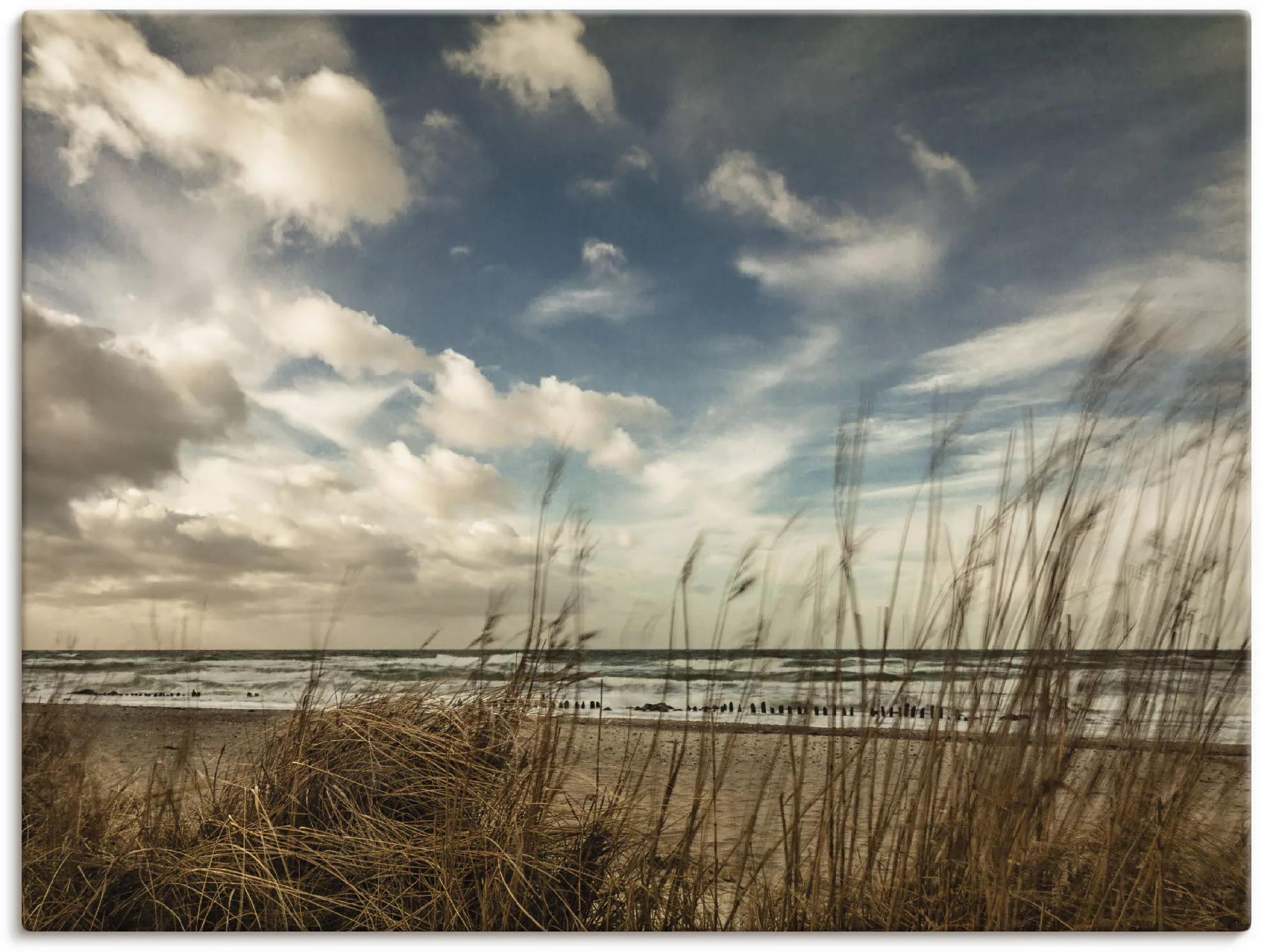 Artland Wandbild "An der Küste der Ostsee", Gewässer, (1 St.), als Leinwand günstig online kaufen