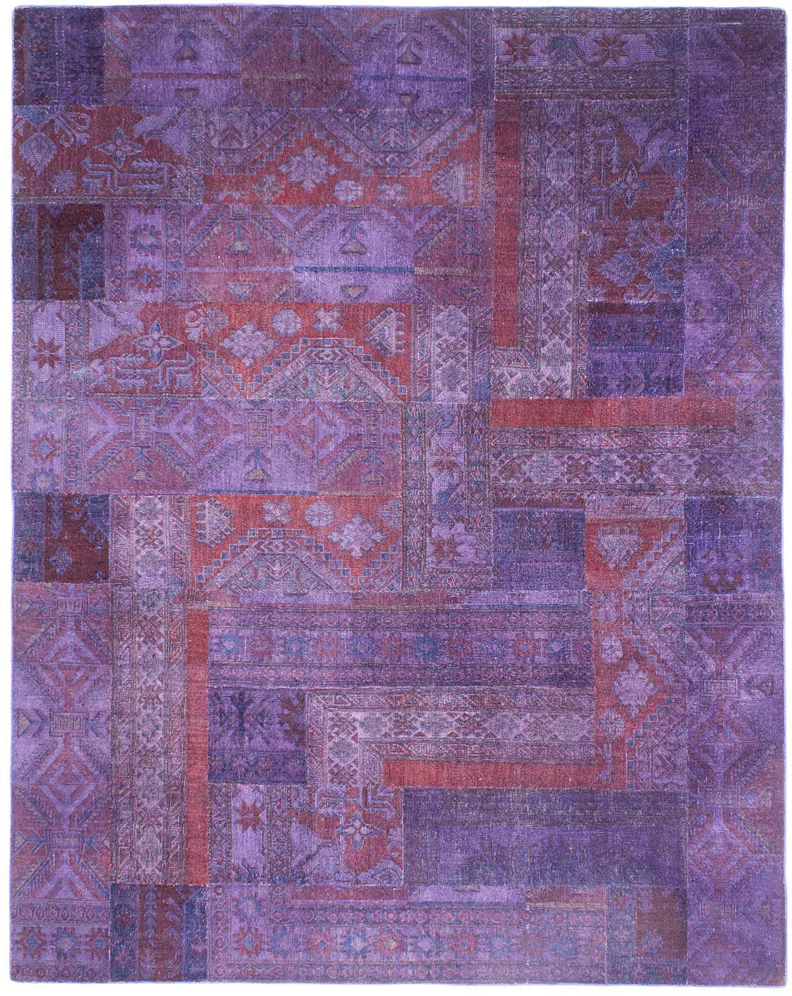 morgenland Teppich »Patchwork - 299 x 239 cm - lila«, rechteckig günstig online kaufen