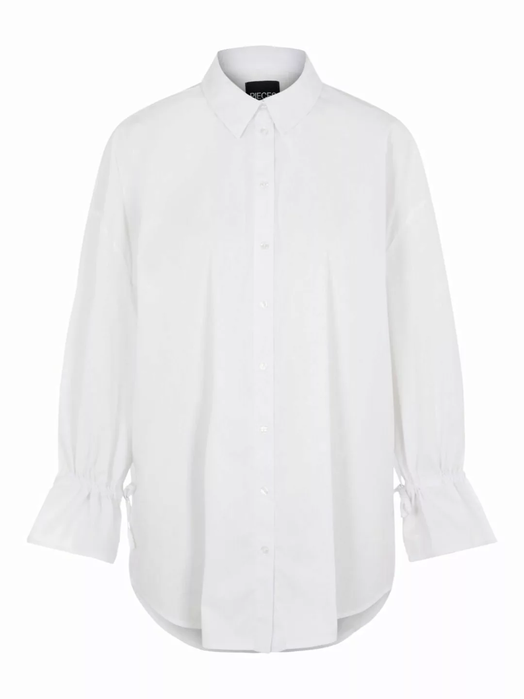 PIECES Oversize Hemd Damen White günstig online kaufen
