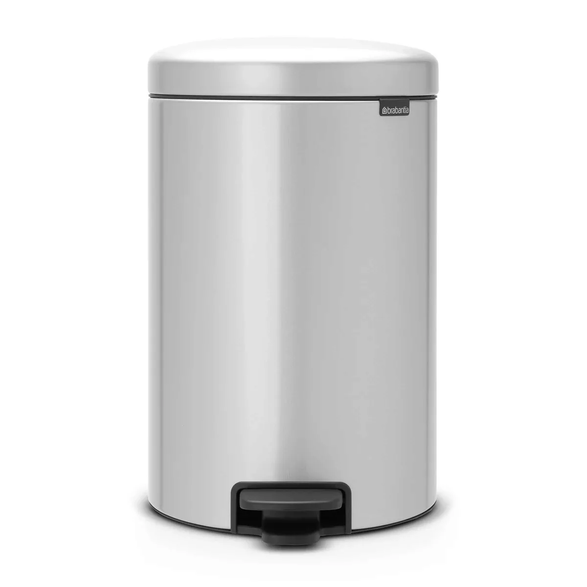 New Icon Treteimer 20 Liter metallic grey (grau) günstig online kaufen