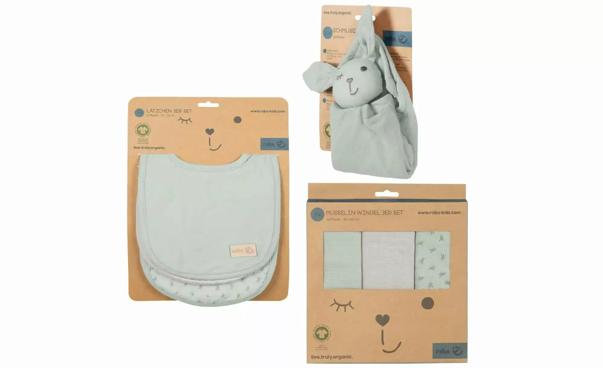 Roba Geschenkset  Essentials ¦ grün ¦ Maße (cm): B: 40 H: 1 Baby > Baby Tex günstig online kaufen