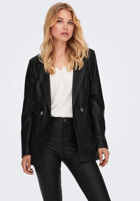 ONLY Lederimitatjacke "ONLPAPAYA FAUX LEATHER FIT BLAZER OTW" günstig online kaufen