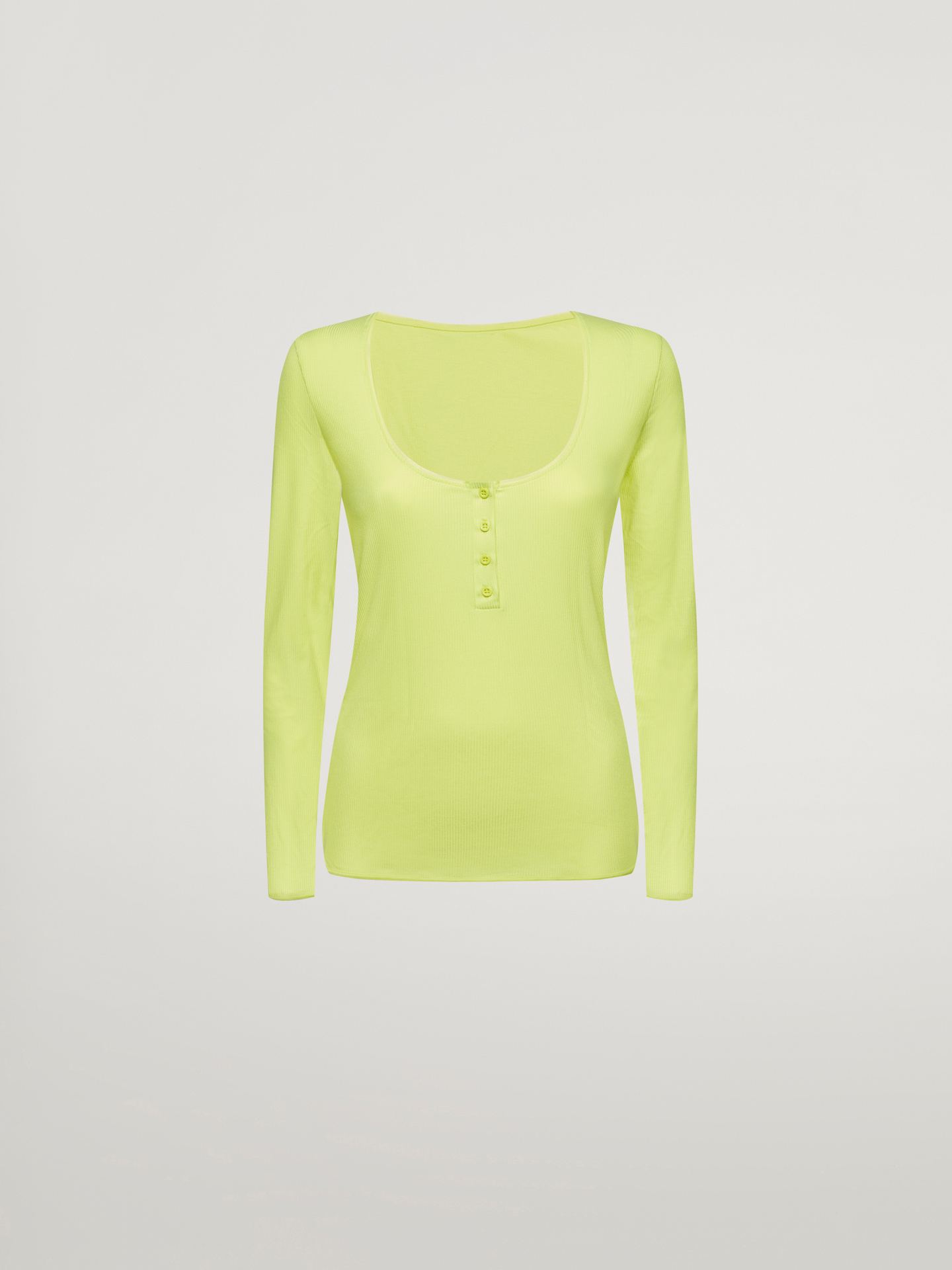Wolford - Henley Top Long Sleeves, Frau, paradise green, Größe: S günstig online kaufen