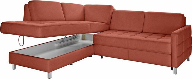 sit&more Ecksofa "Pablo L-Form", wahlweise mit Bettfunktion und Bettkasten günstig online kaufen