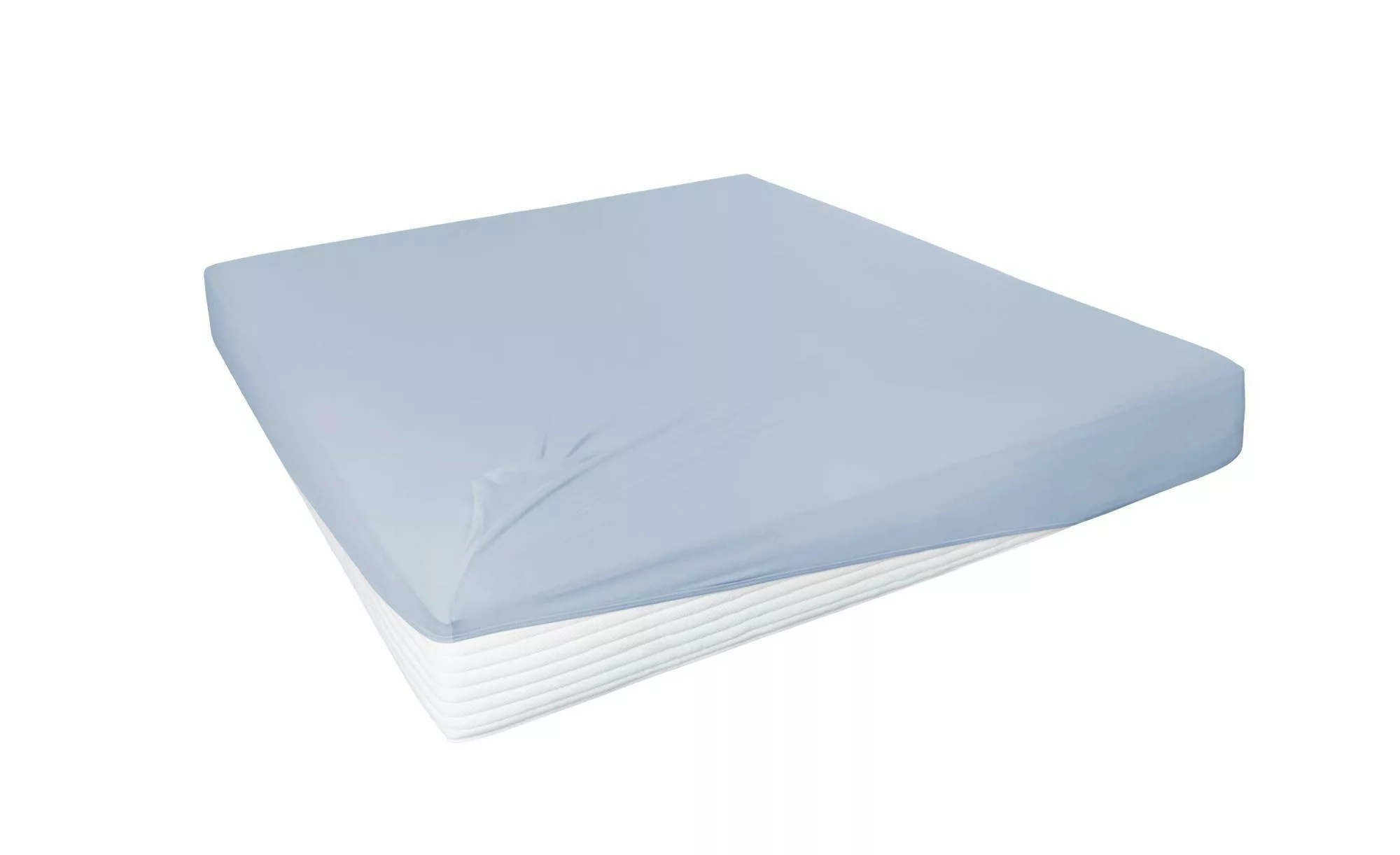 Jersey-Elastan Boxspringlaken ¦ blau ¦ Baumwollmischgewebe ¦ Maße (cm): B: günstig online kaufen