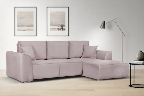 INOSIGN Ecksofa "Beatrice L-Form", wahlweise auch mit Bettfunktion und Bett günstig online kaufen