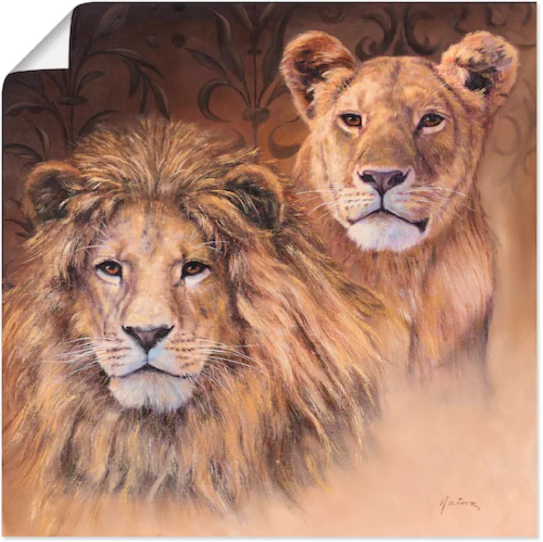 Artland Wandbild "Löwen", Wildtiere, (1 St.), als Alubild, Outdoorbild, Lei günstig online kaufen