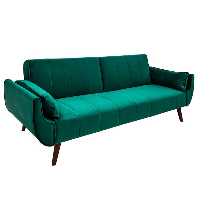 riess-ambiente Schlafsofa DIVANI 220cm smaragdgrün / braun, Einzelartikel 1 günstig online kaufen