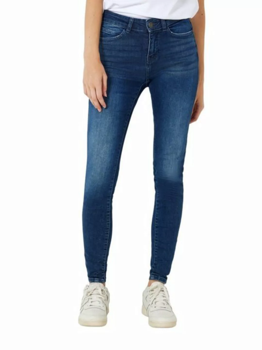 Noisy May Damen Jeans NMLUCY NW AZ115DB BG - Skinny Fit - Blau - Dark Blue günstig online kaufen