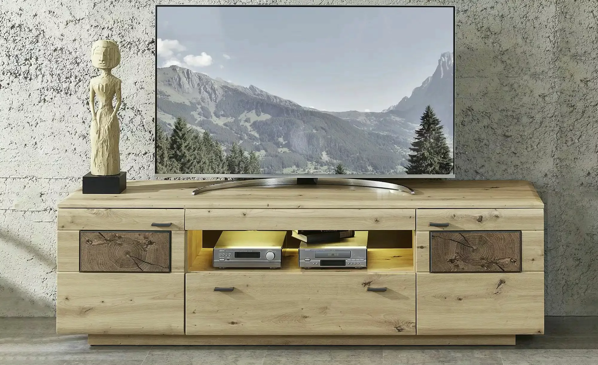 TV-Unterteil 190cm MADERA von Wohn-Concept Artisan Eiche / Hirnholz günstig online kaufen