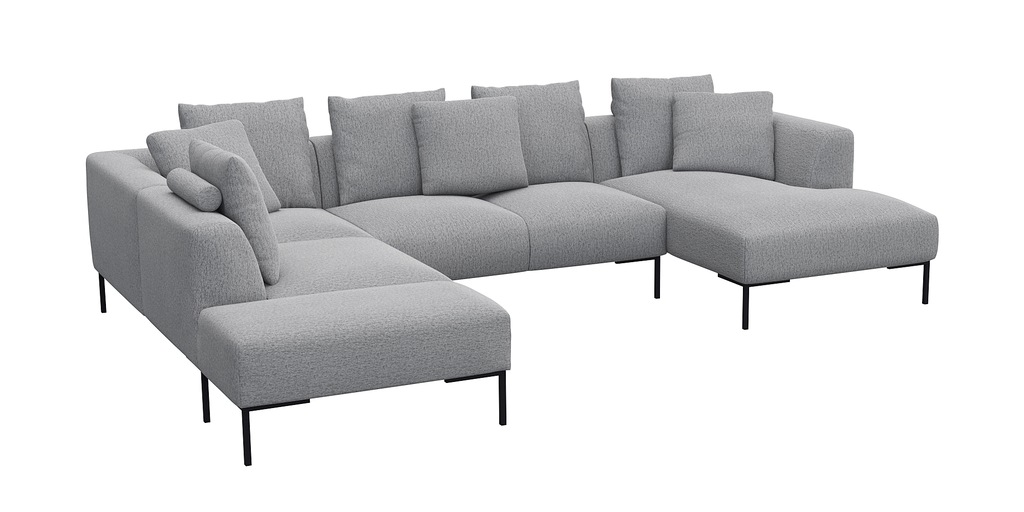 FLEXLUX Ecksofa "Sava U-Form, bequem und komfortabel durch den hochwertigen günstig online kaufen