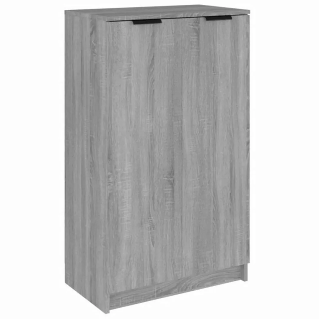 furnicato Schuhschrank Grau Sonoma 59x35x100 cm Holzwerkstoff günstig online kaufen