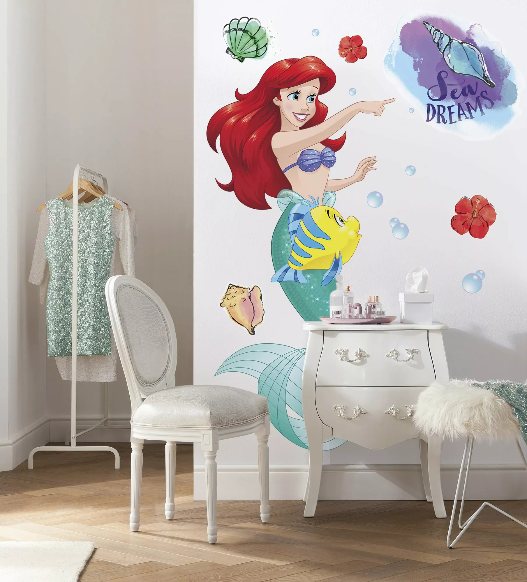 Disney Wandtattoo Arielle Xxl Multicolor 127 x 200 cm 612418 günstig online kaufen