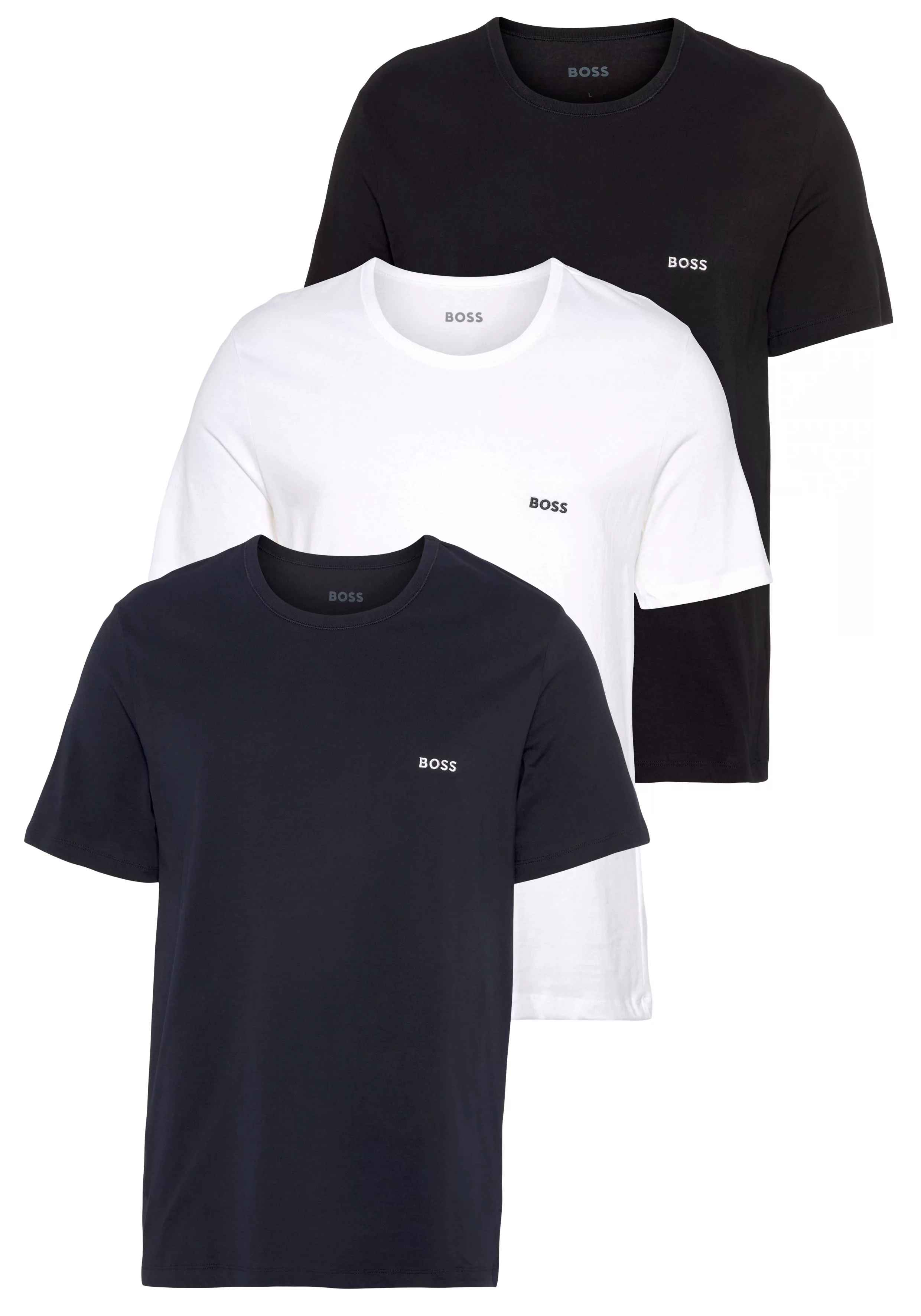 BOSS T-Shirt, (3er-Pack), mit Rundhalsausschnitt günstig online kaufen