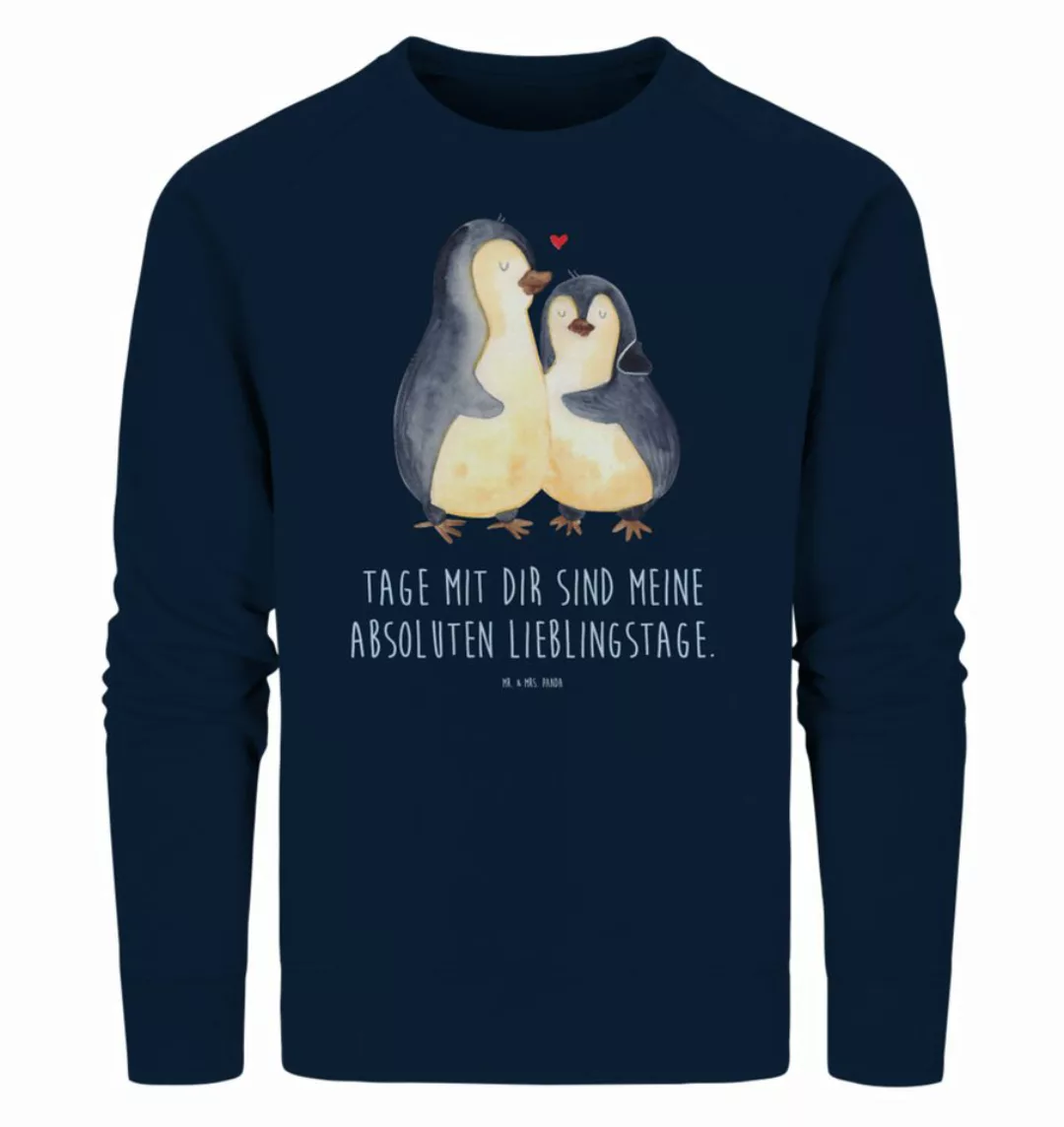 Mr. & Mrs. Panda Longpullover Größe L Pinguin umarmen - French Navy - Gesch günstig online kaufen