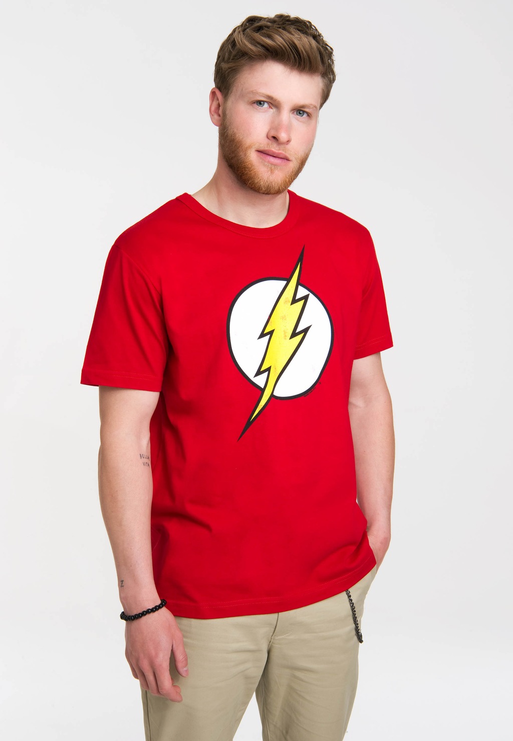 LOGOSHIRT T-Shirt "Der Rote Blitz Logo - DC - Flash", mit coolem Frontdruck günstig online kaufen