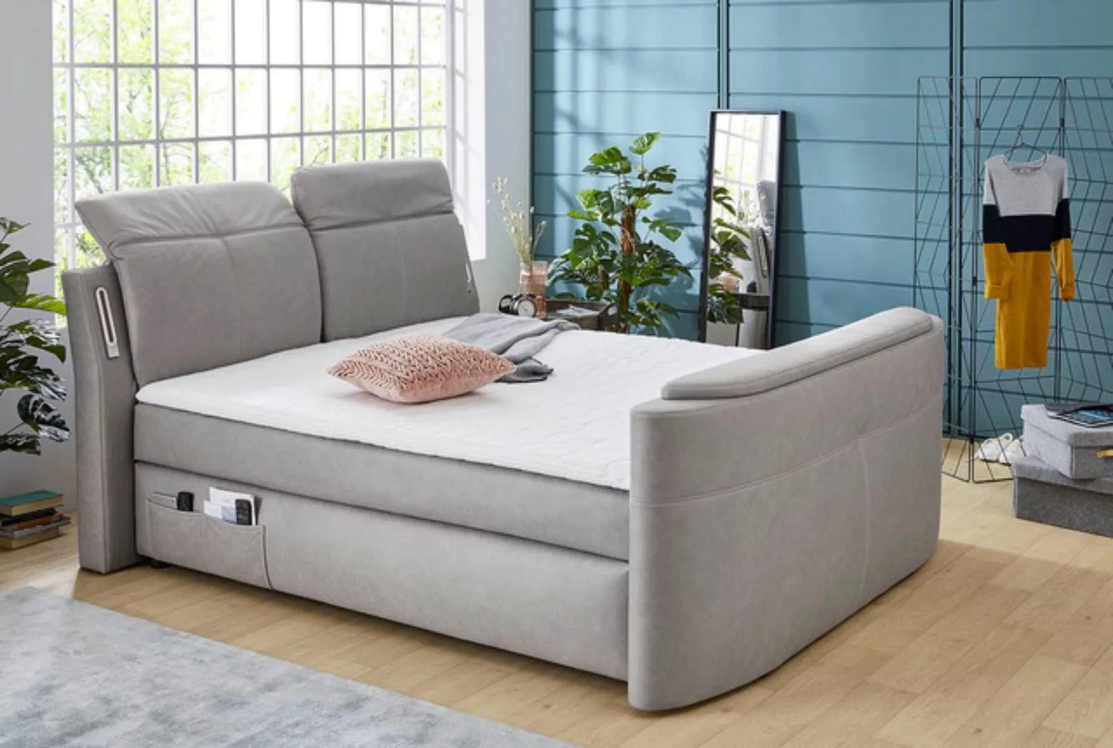 Jockenhöfer Gruppe Boxspringbett »Movie Star«, mit versenkbarem TV-Lift, Fe günstig online kaufen