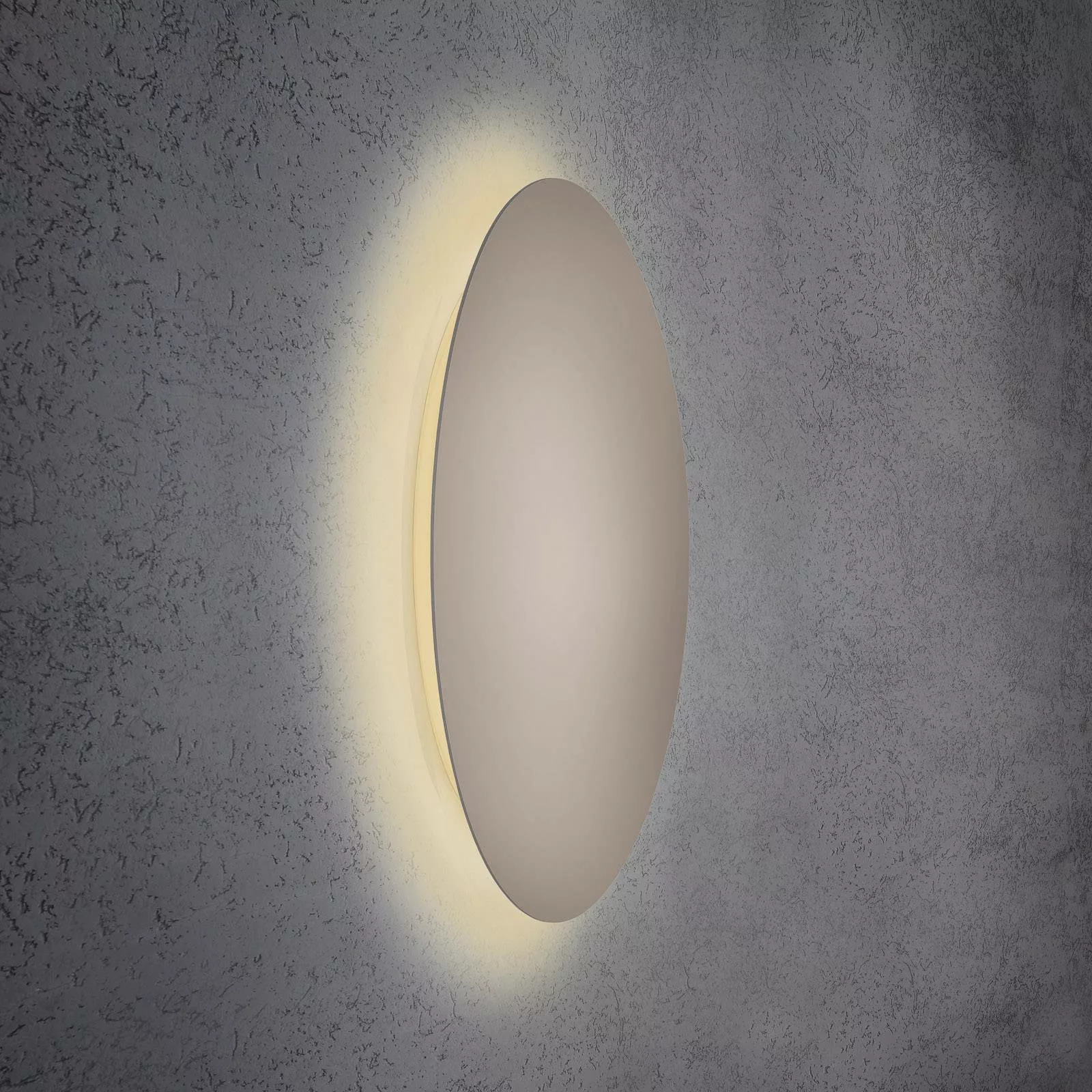Escale Blade LED-Wandleuchte, taupe, Ø 79 cm günstig online kaufen