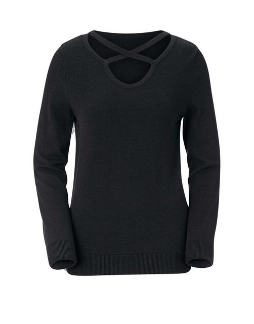 creation L Troyer CRéATION L Damen Feinstrickpullover, schwarz günstig online kaufen