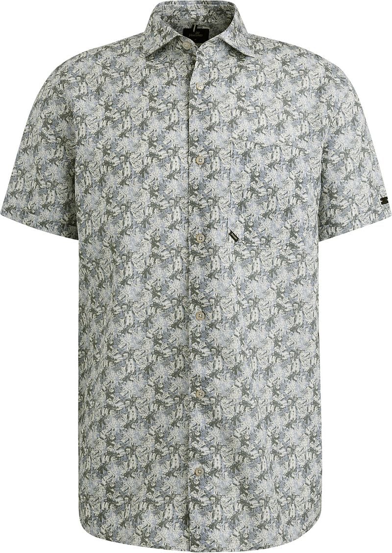 Vanguard Short Sleeve Hemd Print Blau Grün - Größe L günstig online kaufen