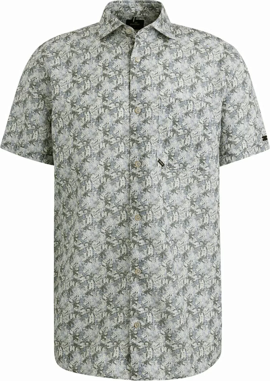 Vanguard Short Sleeve Hemd Print Blau Grün - Größe L günstig online kaufen