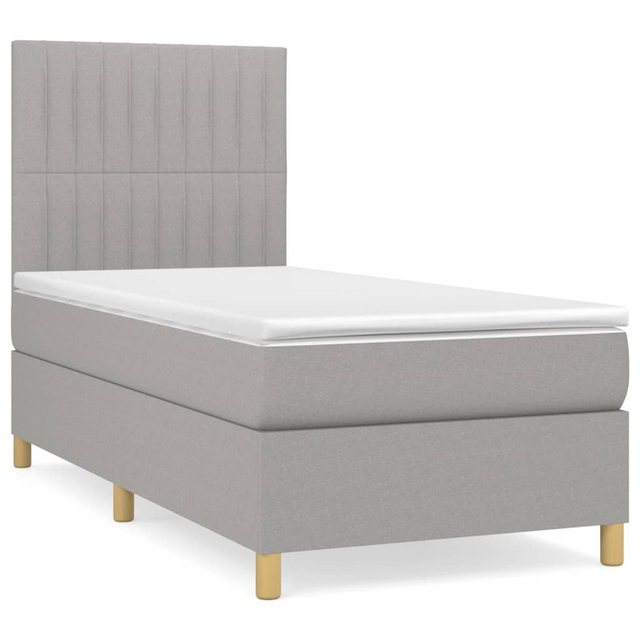 vidaXL Boxspringbett Bett Boxspringbett mit Matratze Stoff (90 x 190 cm, He günstig online kaufen