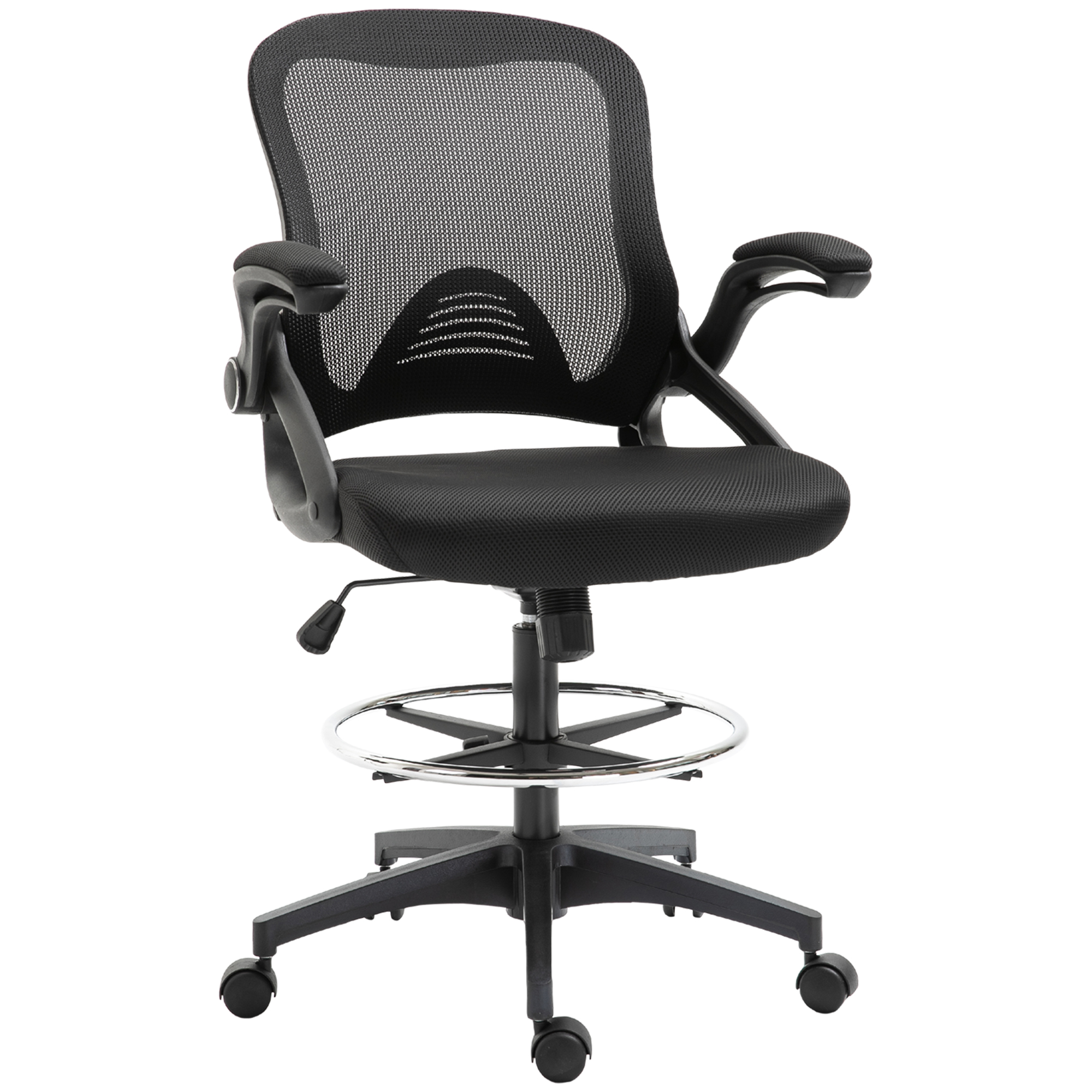 Vinsetto Schreibtischstuhl ergonomischer Bürostuhl Drehstuhl 360° mit verst günstig online kaufen