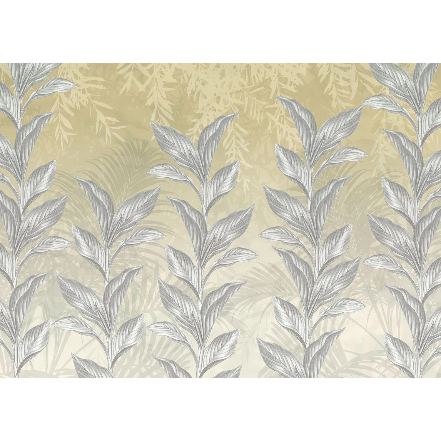Komar Fototapete Spring Frost Grau und Beige 350 x 250 cm 610021 günstig online kaufen