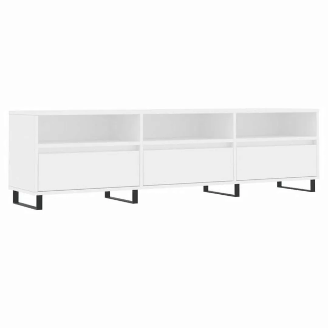 furnicato TV-Schrank Weiß 150x30x44,5 cm Holzwerkstoff günstig online kaufen