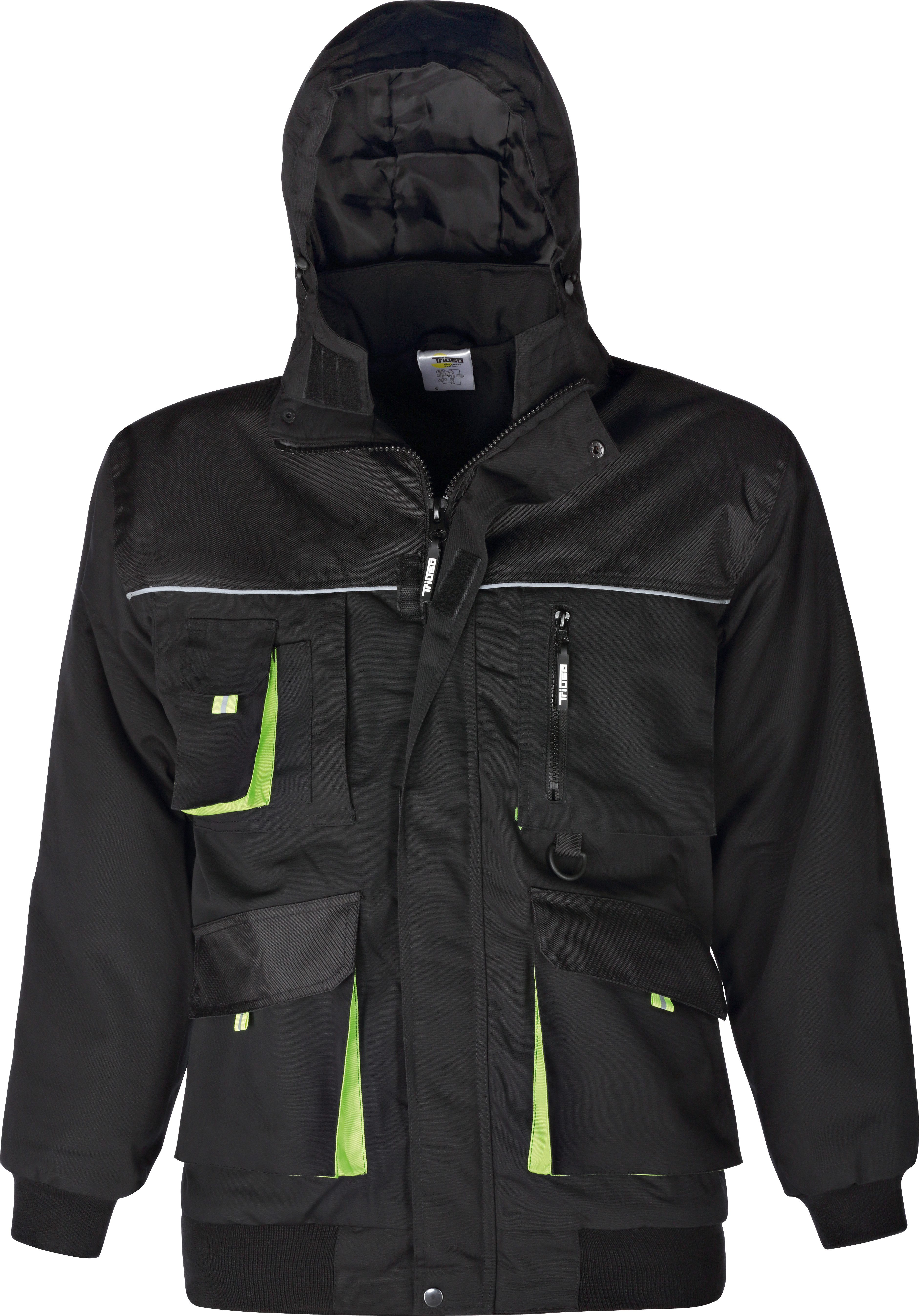 Triuso Winterjacke Power Herren Arbeitsjacke schwarz günstig online kaufen