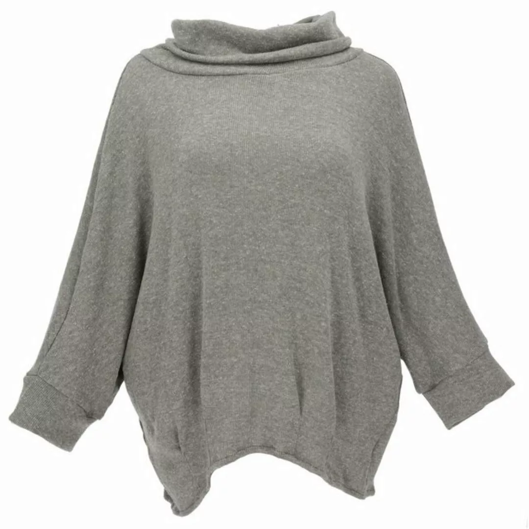 Guru-Shop Longsleeve Oversize Shirt, Rollkragen Strickshirt, Plus.. günstig online kaufen