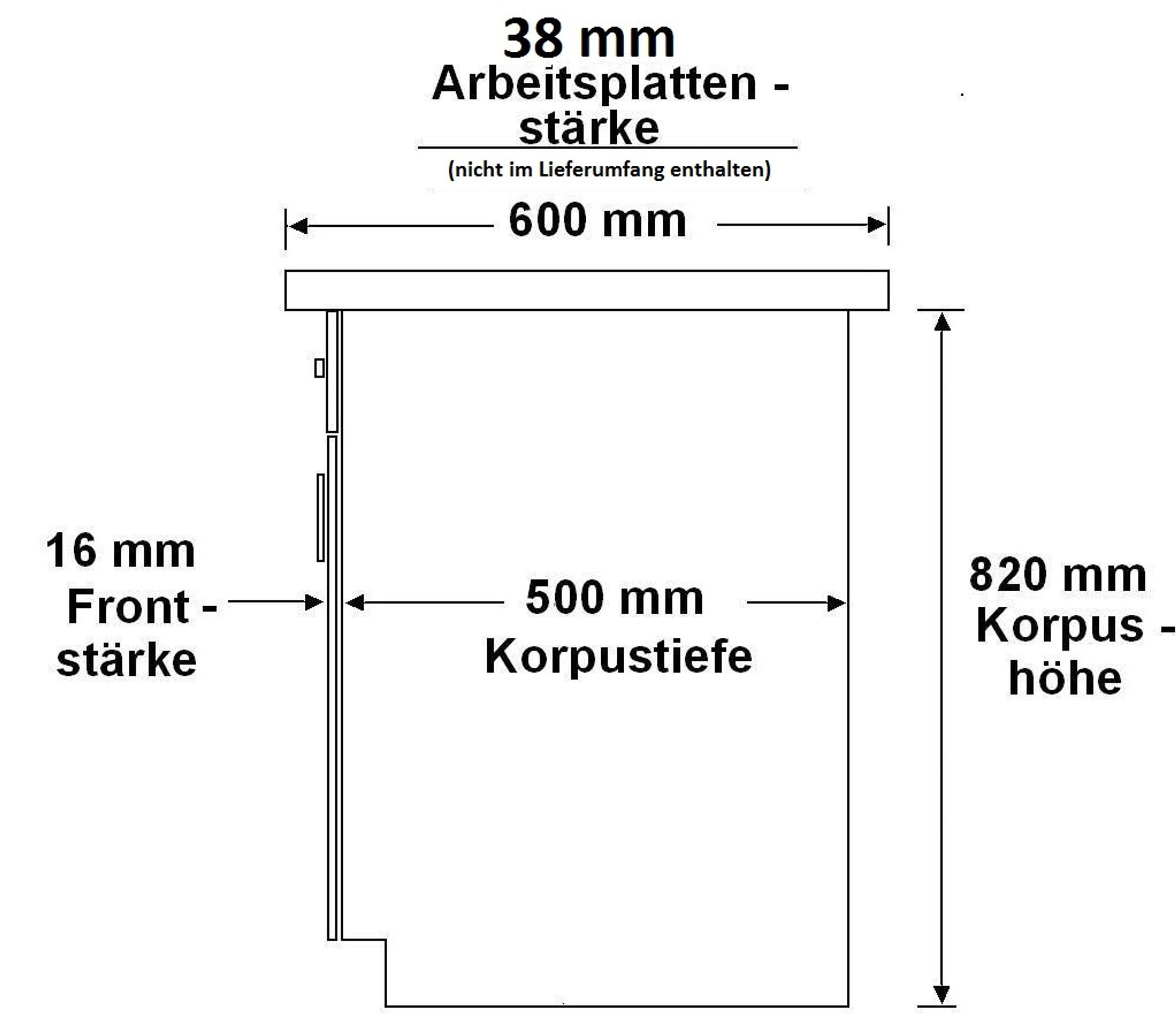 Küchen-Preisbombe Unterschrank Regal 15 cm Küche günstig online kaufen