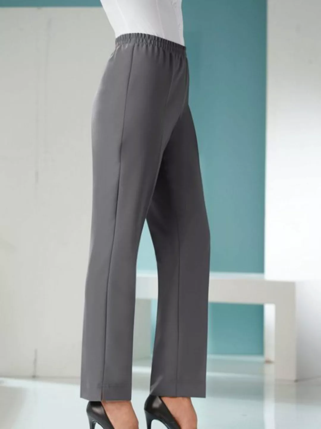 Sieh an! Jerseyhose Bügelfaltenhose Innenbeinlänge ca. 72 cm günstig online kaufen