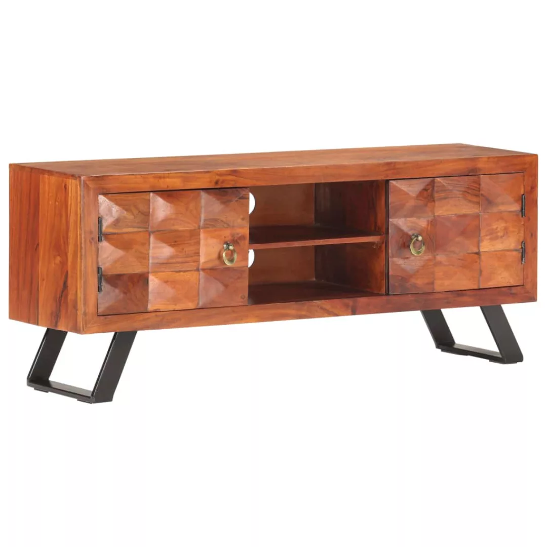 Tv-schrank 122x30x49 Cm Massivholz Akazie günstig online kaufen