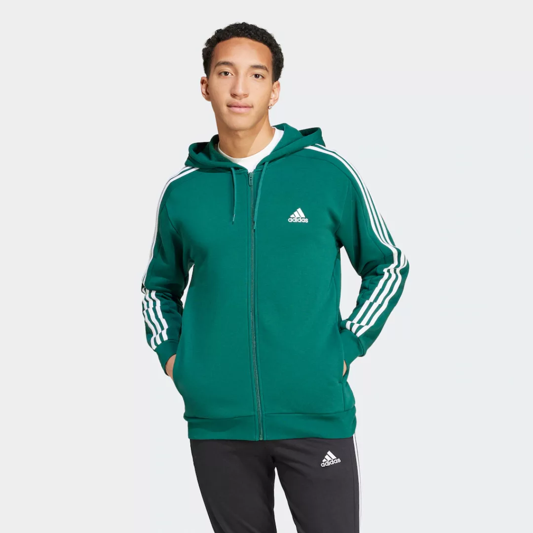 adidas Sportswear Kapuzensweatjacke "ESSENTIALS 3STREIFEN KAPUZENJACKE" günstig online kaufen