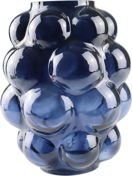 AM Design Dekovase »Vase aus blauem Glas«, mit charmantem Punktedesign günstig online kaufen